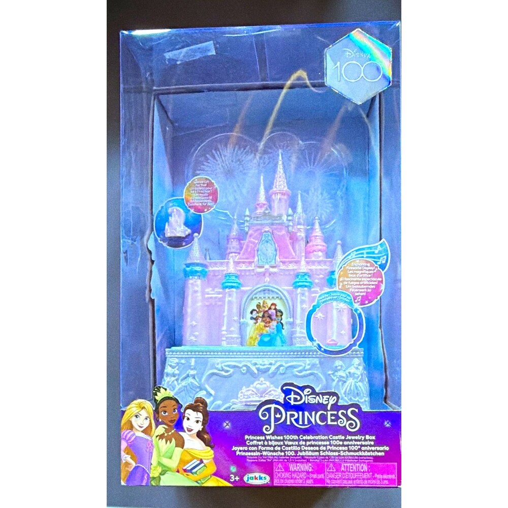 Disney Princess Disney 100 Castle Jewerly Box Musical with Lights NIB